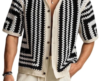 Camicia da uomo con bottoni