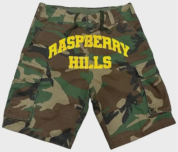Raspberry Hills Camo Cargo Shorts | GV Gallery Streetwear Fatigue