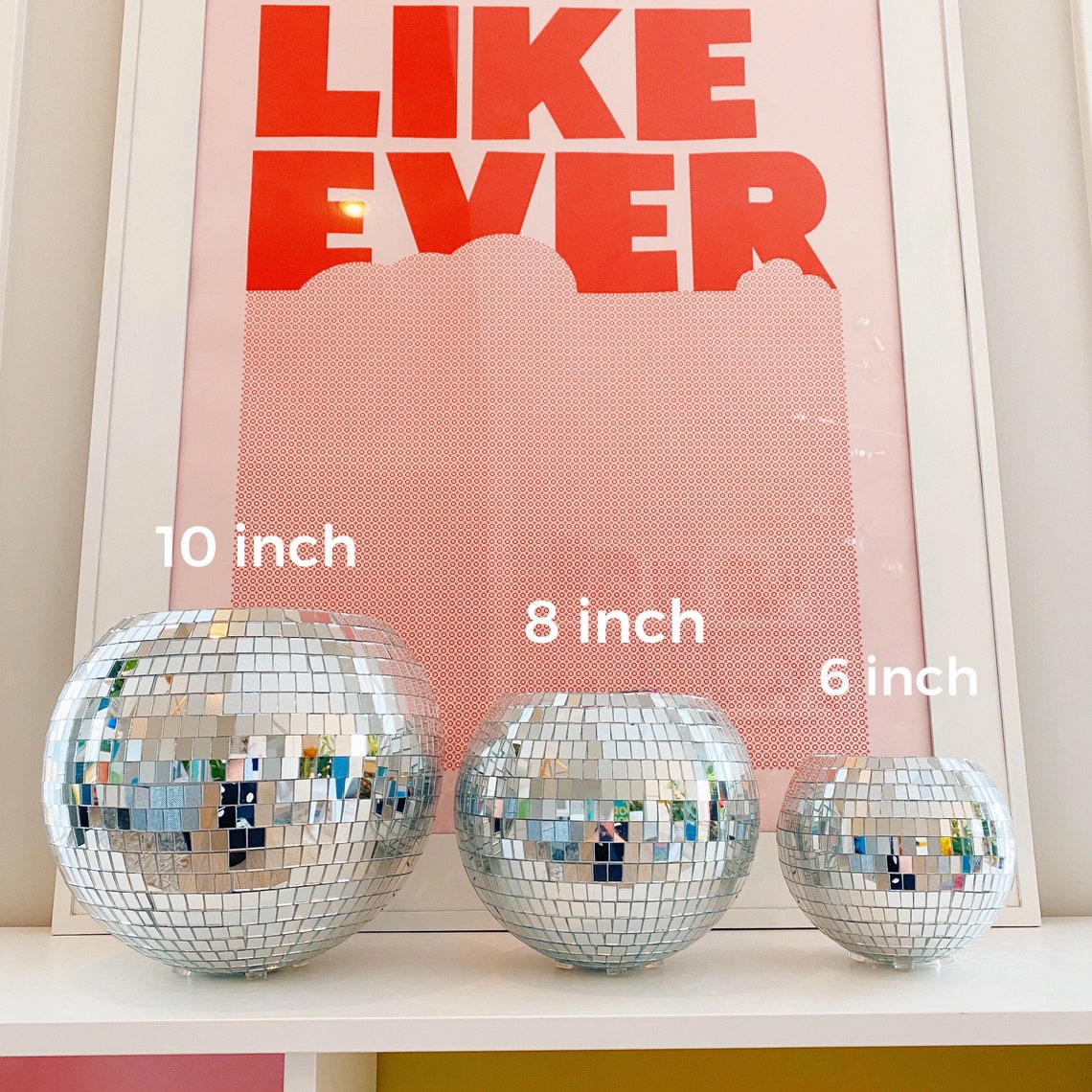 12 Inch Hot Pink Disco Ball Planter/ Disco Ball Flower Vase/ Etsy