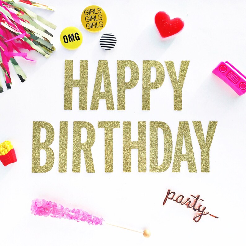 Happy Birthday Banner Garland 21st Birthday 30th Birthday 1st Birthday Birthday Banner 40th Birthday Birthday Party