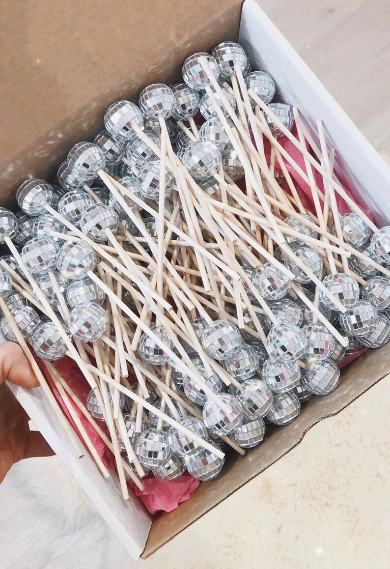 Disco Ball Swizzle Stick/ Wedding Stir Stick/ Cocktail Etsy