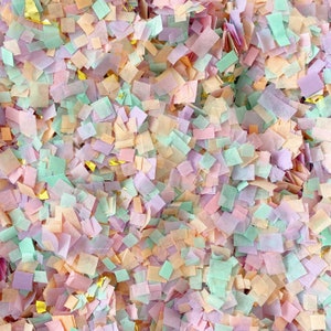 Pastel Confetti/ Tissue Confetti/Pink Confetti/ Party Confetti/ Gold Confetti/ Unicorn Party/ Ice Cream Theme/ Pastel Rainbow Confetti image 5