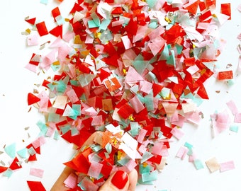 Christmas Confetti/ Pink Christmas/ Holiday Confetti/ Christmas Party/ Christmas Decor/  Confetti Popper/ Confetti Cannon