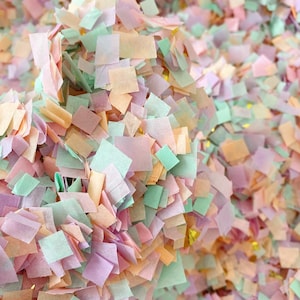 Pastel Confetti/ Tissue Confetti/Pink Confetti/ Party Confetti/ Gold Confetti/ Unicorn Party/ Ice Cream Theme/ Pastel Rainbow Confetti image 6