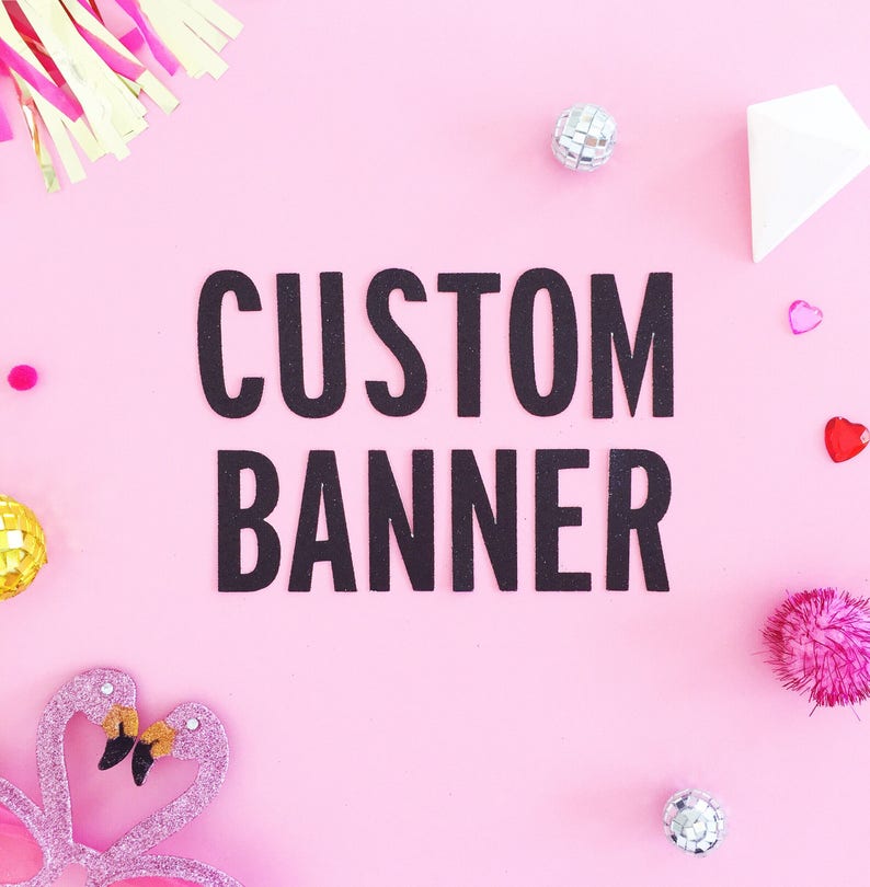 Custom Letter Banner/ Custom Word Garland/ Personalized Etsy
