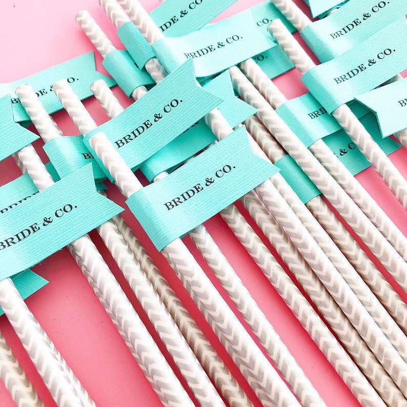 Bride And Co/ Custom Wedding Straws/ Hen Party Straws/ Straws Etsy