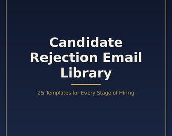 Raccolta di email di rifiuto per i candidati: 25 modelli per ogni fase del processo di selezione.