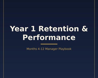 Piano di fidelizzazione e valutazione delle prestazioni per il primo anno - Manuale per i manager (mesi 4-12)