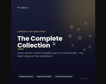 Complete LinkedIn Optimization Bundle | All 11 Sector Packs | Headline, About & Keyword Templates | Recruiter-Ready, Instant Download