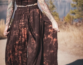 SALIX PANTS | women's loose pants | harem pants | palazzo pants | wide leg | cotton | bamboo | boho pants | hippie pants | lounge pants