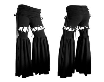 VILBRINUM PANT | festival clothing women | leg warmer | rave clothing women | burning man clothing | flare leggings | bell bottom pants |