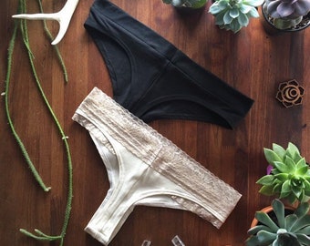 SPORT THONG UNDIES  | bamboo underwear | bamboo undies | bamboo panties | cotton underwear | thong | organic underwear | womens underwear