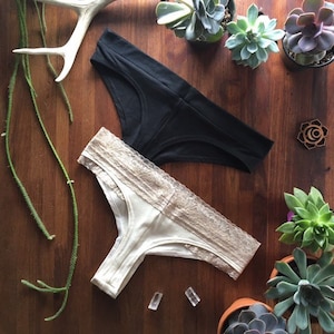 SPORT THONG UNDIES  | bamboo underwear | bamboo undies | bamboo panties | cotton underwear | thong | organic underwear | womens underwear