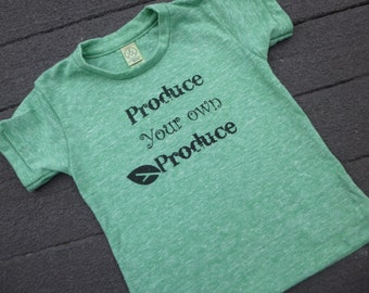 Eco Friendly Kid's Tee: Produce Your Own Garden (6-12 months & 2T)