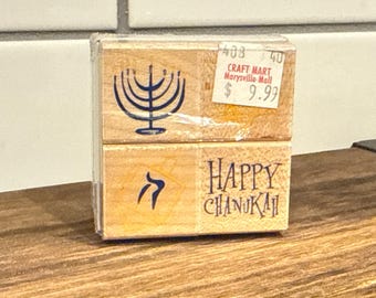 Hero Arts quarters 4 woodblock rubber stamps Chanukah set NEW NIP