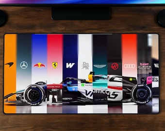 F1 Racing Mauspad, Formel 1 Schreibtischmatte, Motorsport Gaming Mauspad, Rennsport Fan Schreibtischmatte, Formel Racing Gamer Geschenk