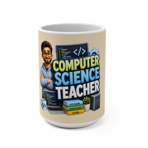 Computer Science Teacher Mug | Coding Stack, Python JavaScript HTML