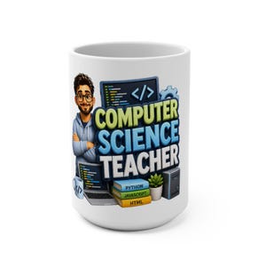 Computer Science Teacher Mug | Coding Stack, Python JavaScript HTML