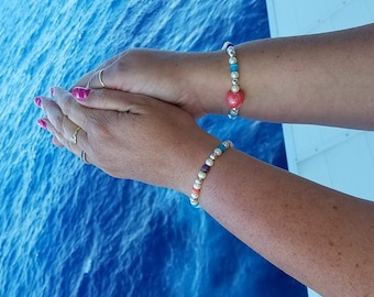 Eleganti braccialetti per agopressione per viaggi contro il mal di mare, braccialetti personalizzati contro la nausea per il mal di movimento, braccialetti da viaggio contro il mal d'auto per crociere