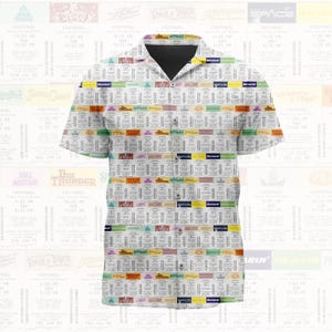 Vintage Paper Fastpass Casual Button Up