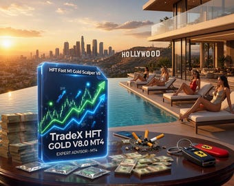 AI X TradeX Oro HFT V8.0 - Bot HFT para MT4 de XauUsd - Bot de oro