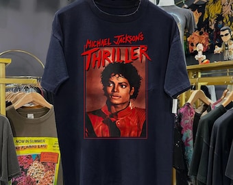 Michael Jackson Thriller King of Pop Star Shirt, Vintage MJ Graphic Tee, Michael Jackson Shirt Y2k