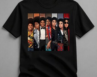 Michael Jackson Evolution Graphic Tee, King of Pop Youth Shirt, King of Pop Signature T-shirt, MJ Concert Apparel, Gift for Her, Y2k