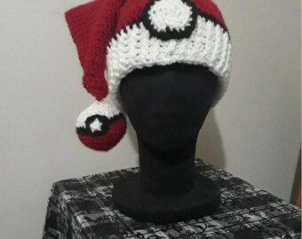 Custom Sized Pokeball Santa Hat
