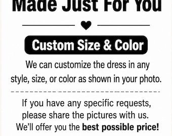 Custom Made Dress | Custom Size & Color | Personalized Women’s Dress | Made to Order Gown | Custom Design from Photo
