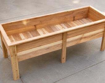 Handcrafted Cedar Raised Garden Bed | 10" Deep Interior | 5ft x 2ft | Local Pickup Only — San Tan Valley AZ