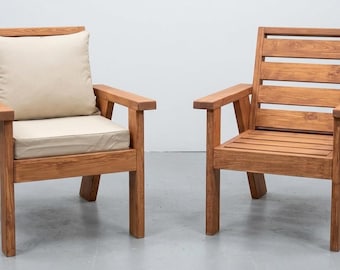 Patio Chair Plans | Outdoor Woodworking PDF | DIY 2x4 Furniture Build Guide, Instant Digital Download