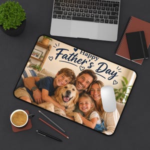 Custom Photo Mouse Pad | Personalized Desk Mat, Neoprene Office Accessory image 4