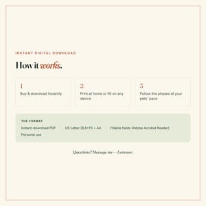 Dog Cat Introduction Plan | Staged 6-Phase Guide (Fillable PDF) image 4