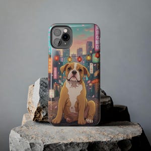 Funda personalizada para teléfono con diseño de mascota de anime, retrato personalizado de perro o gato, protección para iPhone y Samsung. imagen 17