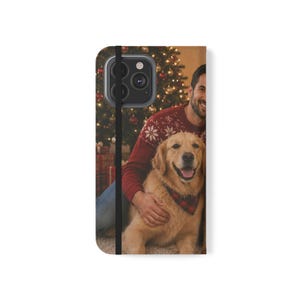 Custom Pet Photo Wallet Case, Personalized Dog Cat Family Folio, iPhone Card Holder image 16