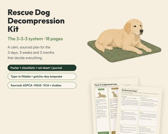Decompressiekit reddingshond | 3-3-3-systeem, checklist, poster (pdf-download)
