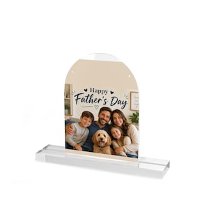 Personalized Acrylic Photo Plaque | Custom Photo Keepsake with Text