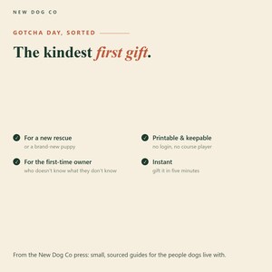 Kit de iniciación para nuevos dueños de perros / Guía del primer año, tablas de lenguaje corporal, plan de rescate 3-3-3 imagen 4