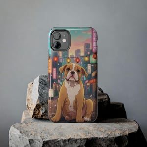 Funda personalizada para teléfono con diseño de mascota de anime, retrato personalizado de perro o gato, protección para iPhone y Samsung. imagen 5