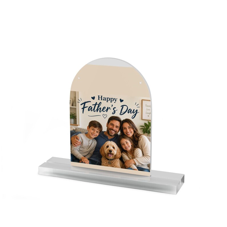 Personalized Acrylic Photo Plaque | Custom Photo Keepsake with Text image 3