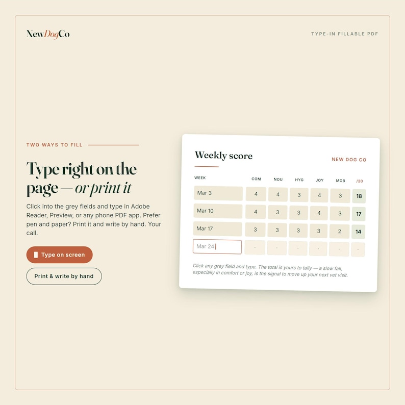 Senior Dog Care Guide | Health Checklist, Quality of Life Scale (PDF Download) image 5