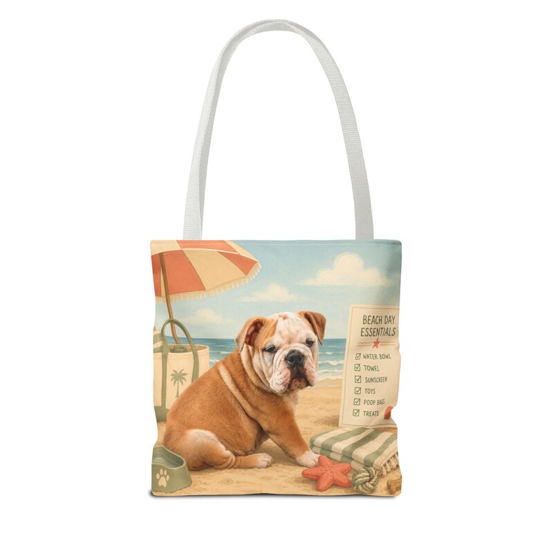 カスタム犬の肖像画入りトートバッグ、パーソナライズされたペットのイラスト入りビーチトラベルバッグ 画像 16