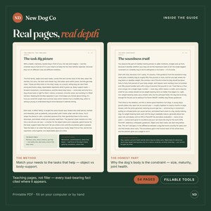 Service Dog Training Guide & Planner | Mobility Assistance Dog | Owner-Trainer Task Log + Fillable Soundness Gate | Vet-Sourced PDF image 3
