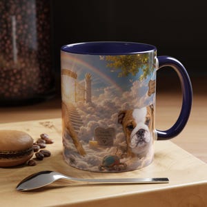 Bulldog Pet Heaven Memorial Mug, Colorful Ceramic Coffee Cup (11oz or 15oz) image 11