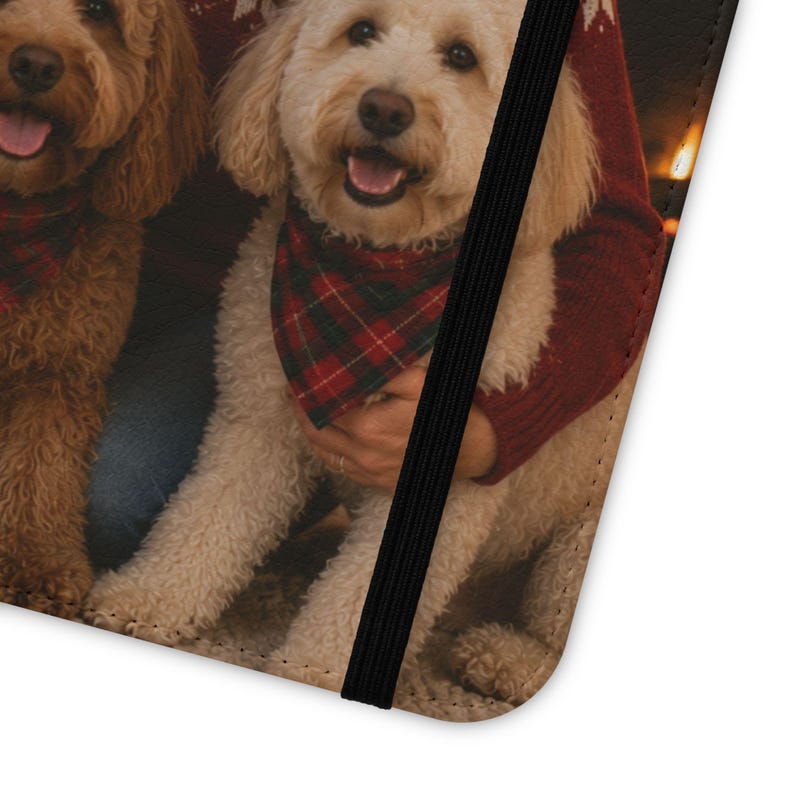 Custom Pet Photo Wallet Case, Personalized Dog Cat Family Folio, iPhone Card Holder image 5