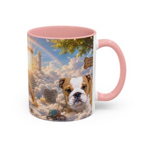 Bulldog Pet Heaven Memorial Mug, Colorful Ceramic Coffee Cup (11oz or 15oz) image 14