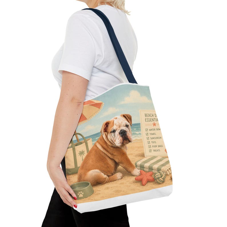 カスタム犬の肖像画入りトートバッグ、パーソナライズされたペットのイラスト入りビーチトラベルバッグ 画像 18