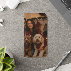 Custom Pet Photo Wallet Case, Personalized Dog Cat Family Folio, iPhone Card Holder image 18