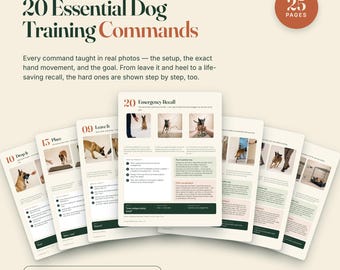 20 Essential Dog Training Commands Guide, Step-by-Step Photos (PDF Download)