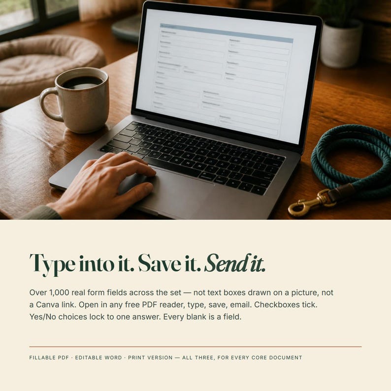 Företagskit för hundpromenader | Kontrakt, blanketter, priskalkylator (ifyllbar PDF, Word, utskrift) bild 3